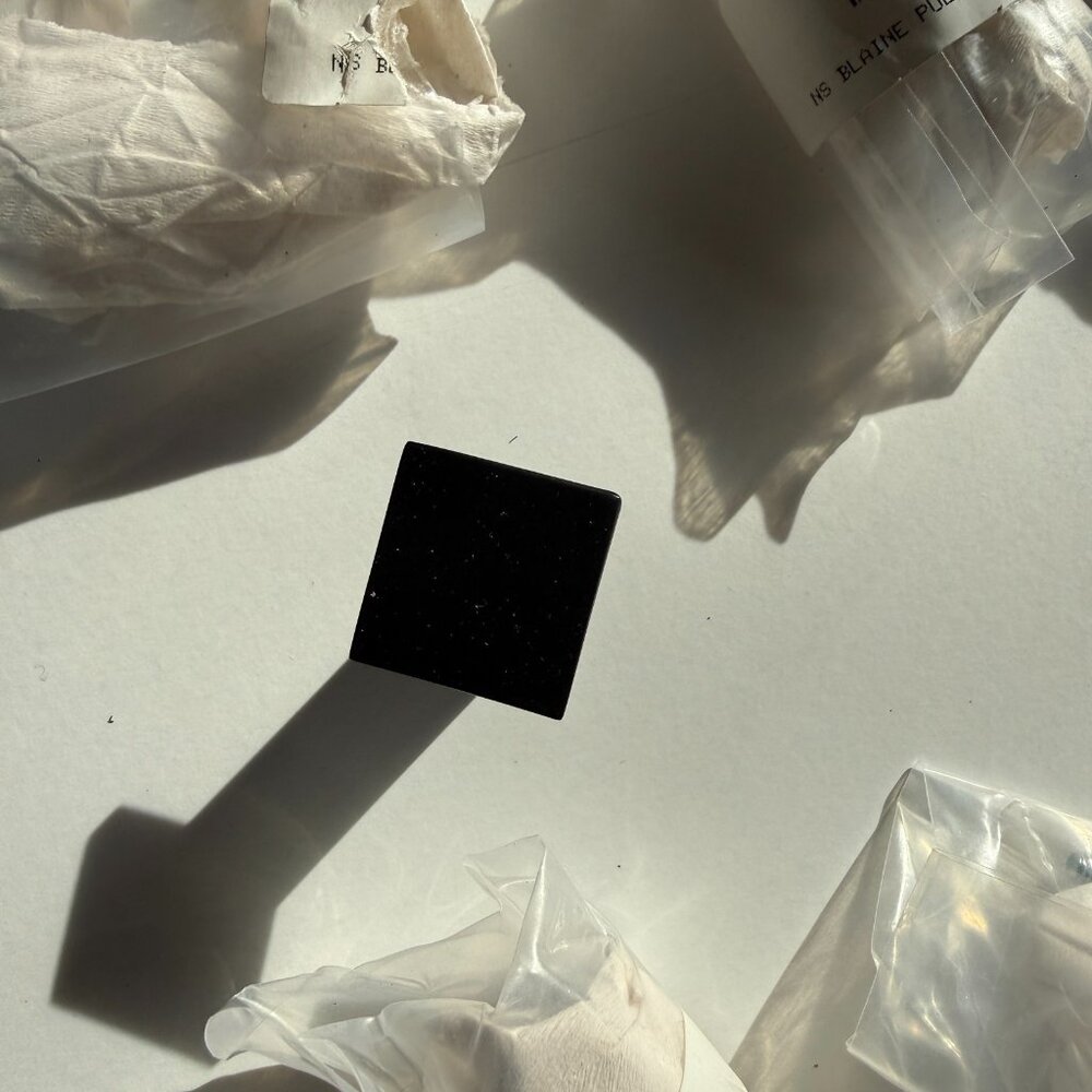 CB2 Blaine Matte Black Metal Cabinet Knob 0.87" - SKU: 663234 - Set of 6